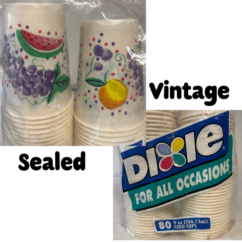 VTG HTF Sealed Fruit DIXIE Cold Cups 80 Cups 9 Oz NOS
MOVIE PROP RETRO